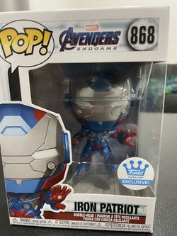 Funko Pop! Avengers Endgame Metallic IRON PATRIOT #868 Funko Shop Exclusive