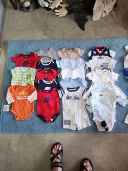 Baby Boy Onesie Lot – Nike and Mixed Brands