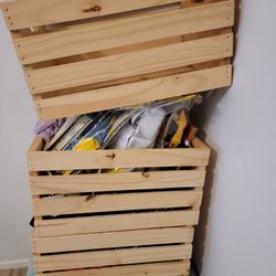3 Wooden Crates 