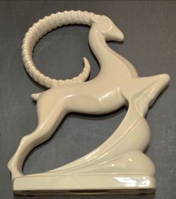 Art Deco Ceramic Ibex Gazelle Figurine
