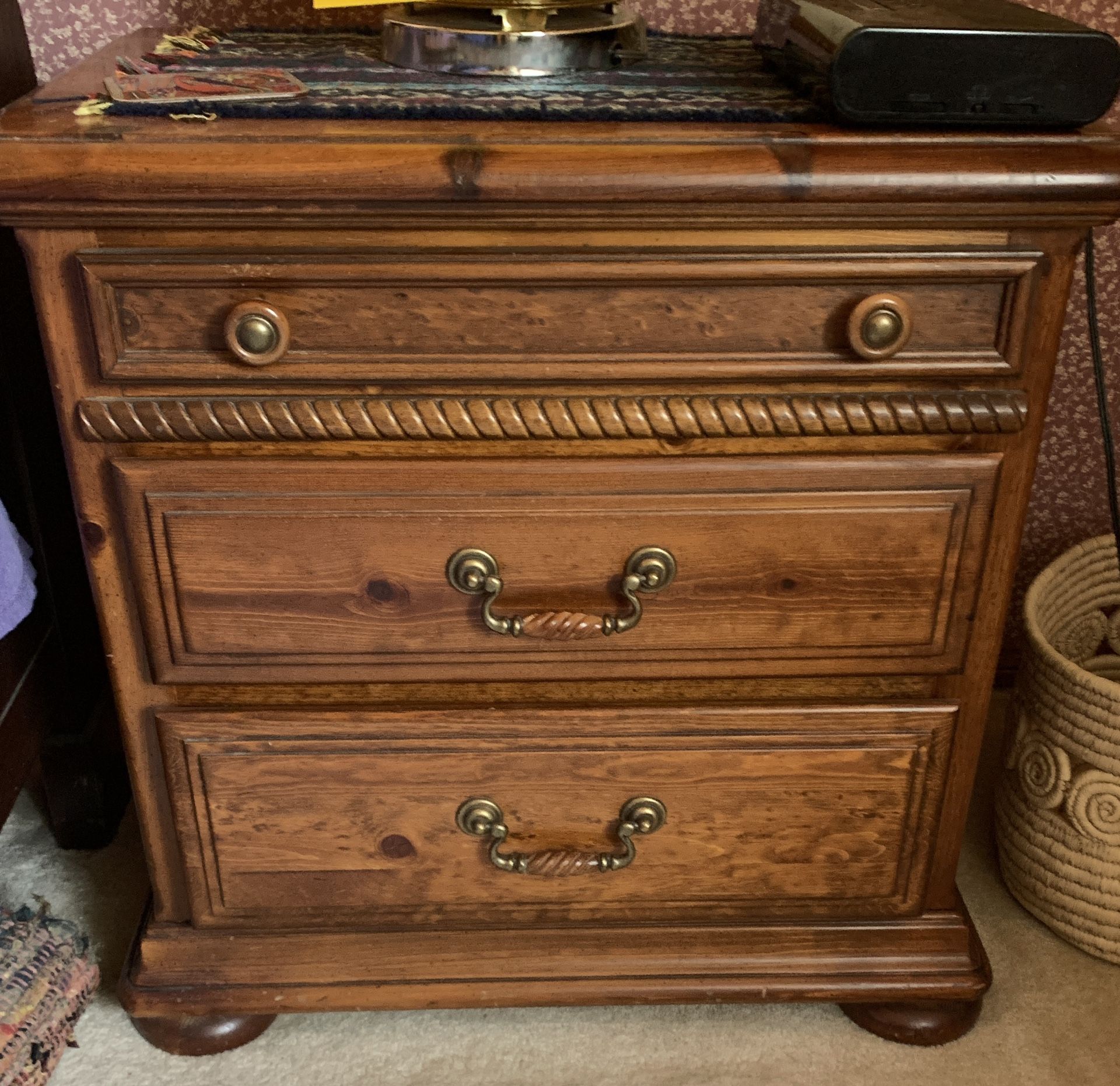 TimberCrest solid wood furniture bedroom set 1 chest of drawers