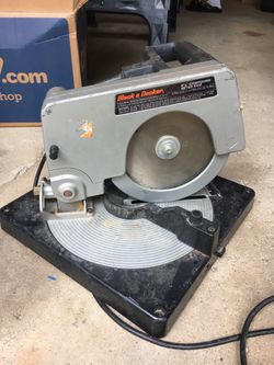 Black and decker 8 1/4 compound miter saw, works well - centerville or  englewood for Sale in Centerville, OH - OfferUp