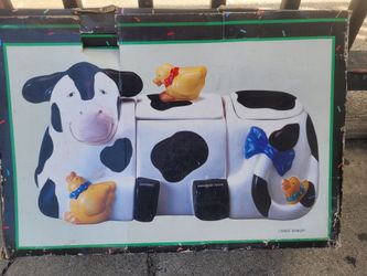 Vintage Coco Dowley Cow 3 piece set