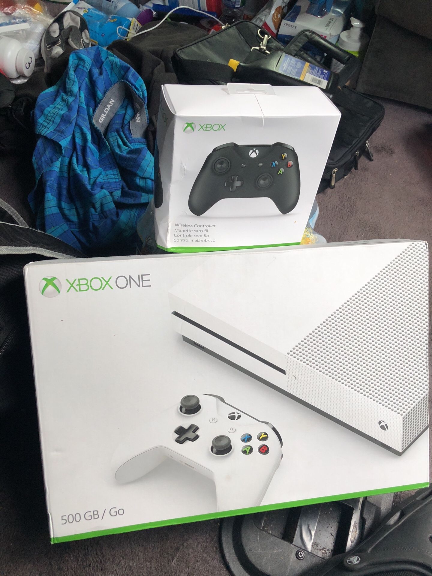 Xbox’s 1s 500GB/Go and one controller $300 no less then 200