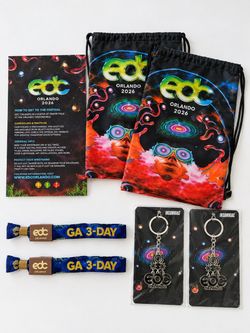 EDC Orlando 2026 GA 3-Day Package – 2 Wristbands + Extras �