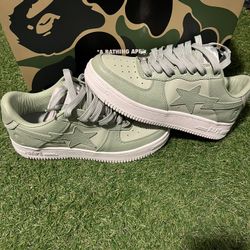 BATHING APE BAPE STA LOW GREEN 2023 7Y