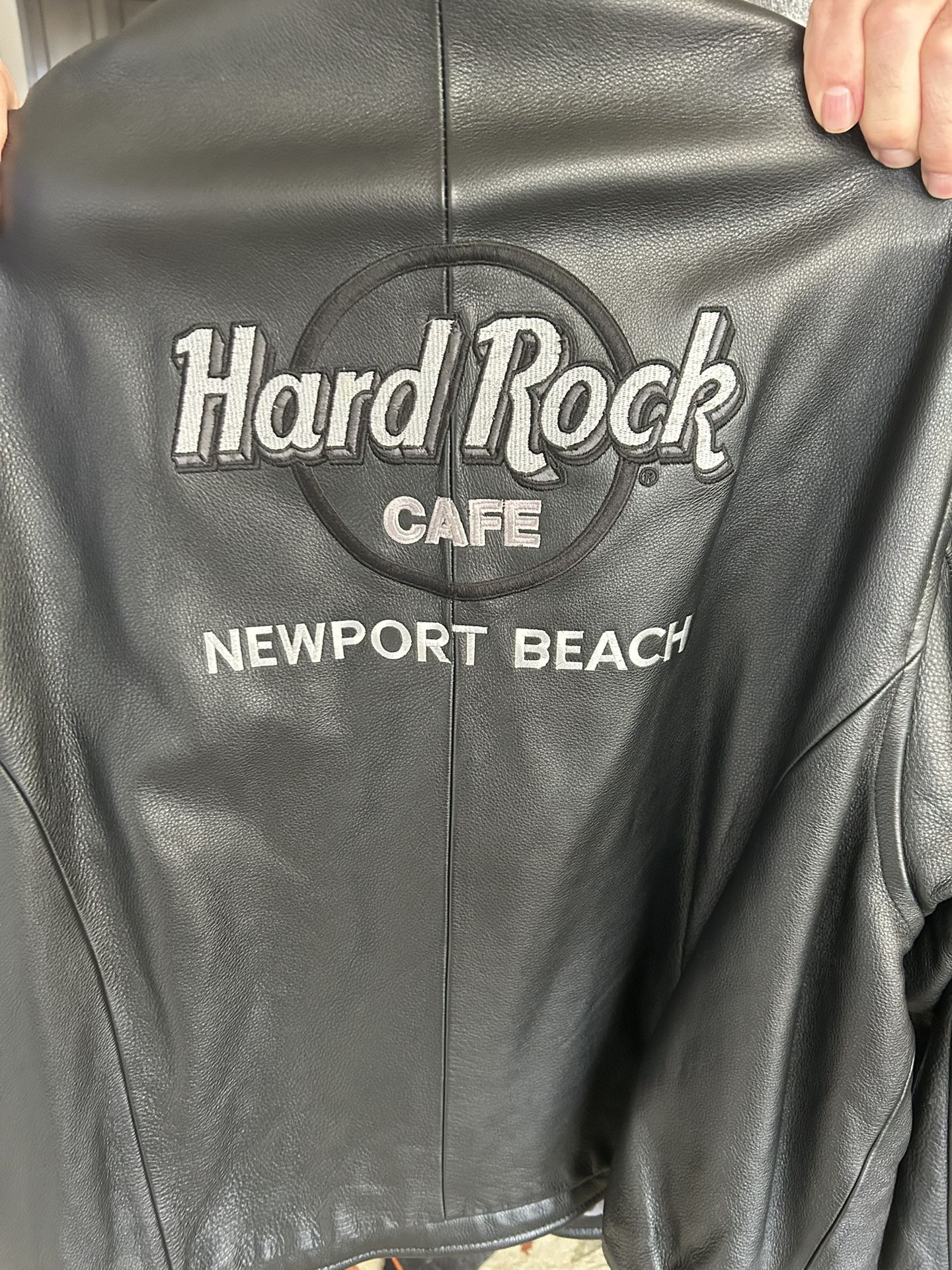 Men’s Hard Rock Black Leather Jacket XXL