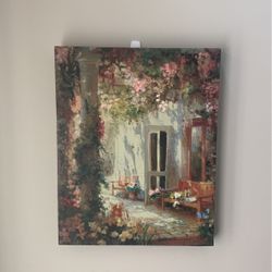 Canvas Painting Of Veranda