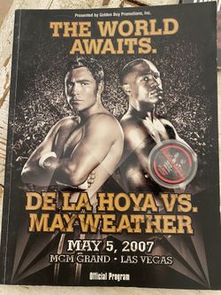 De La Hoya vs Mayweather Boxing Program 