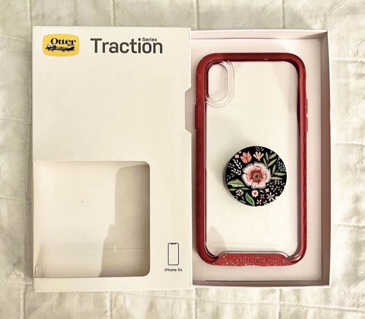 Otterbox Traction Case for iPhone X or XS w/PopSocket