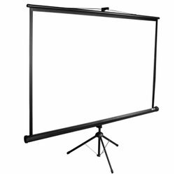 1:1 Portable Tripod Projector Screen HD Movie Screen Size: 94'' x 94''