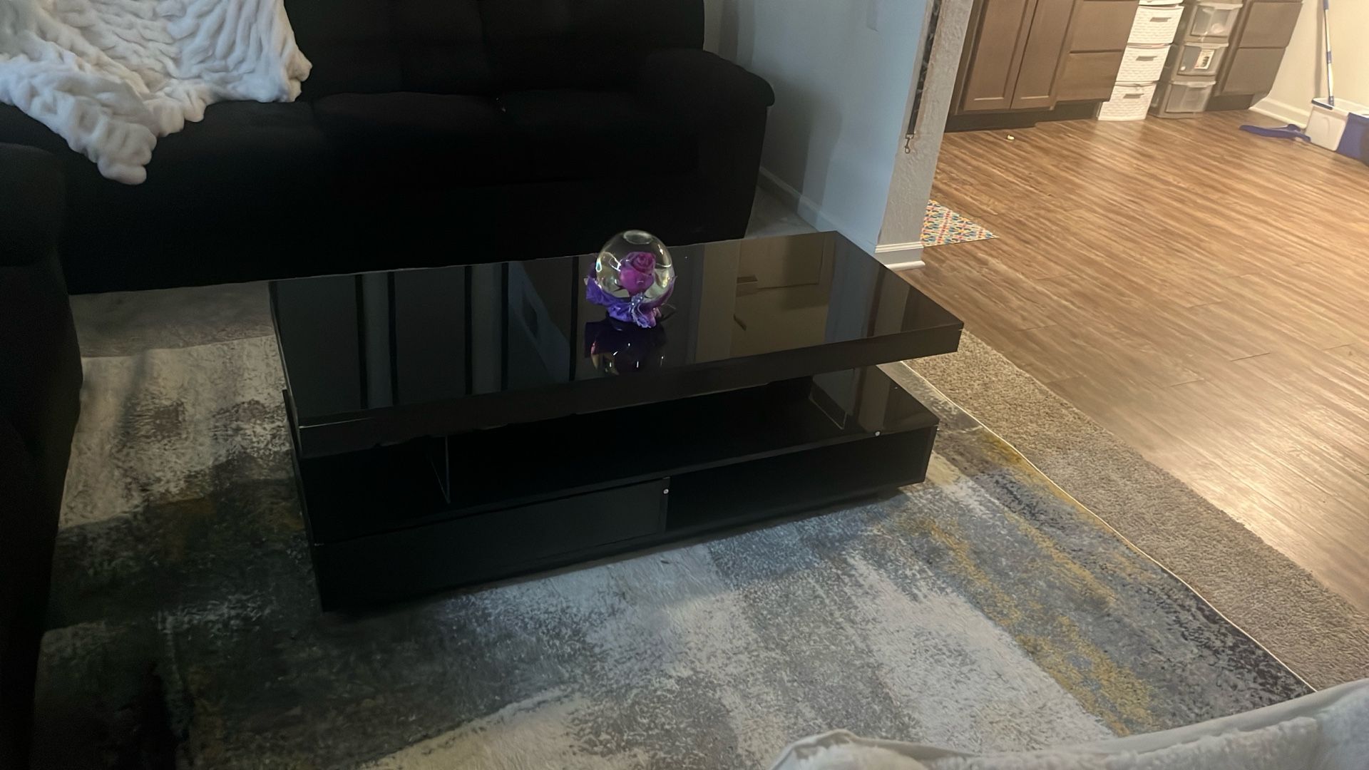 High Gloss Black Coffee Table 