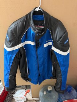Tour Master Men's Motorcycle Jacket Blue Black