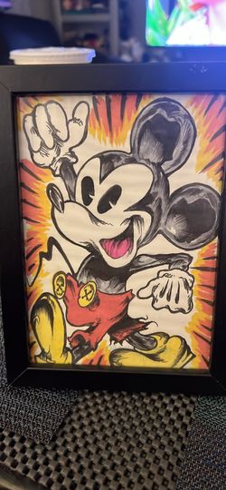 Mickey Mouse Artwork With Frame 
