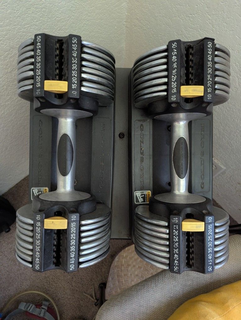 Adjustable Dumbbells - Gold's Gym