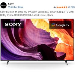 Sony 85 Inch 4K Ultra HD TV X80K Series (used)