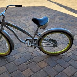 Girls 24 Inch Beach Cruiser Bike