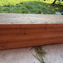 Vintage  Hand Carved Wall Shelf Storage Bench H - 14  L - 70 D - 12