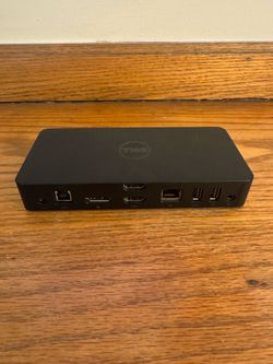 Dell 3100 4k Docking Station for multiple monitors and other devices.