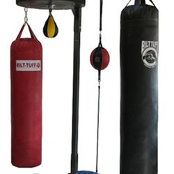 Professional Deluxe Quadruple Station Heavy Punching Bag Stand