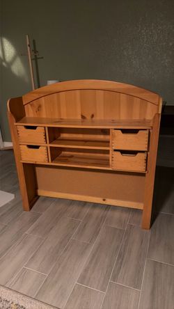 Headboard, computer hutch