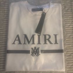 Amiri Logo T-Shirt White New with Tags