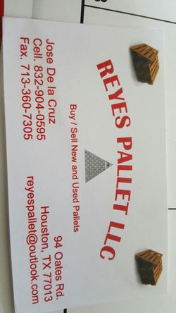 New and used pallets