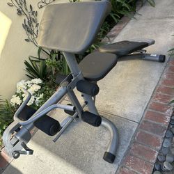 Inclined/declined Bench With Leg Press With 2 Dumbbells And Weights