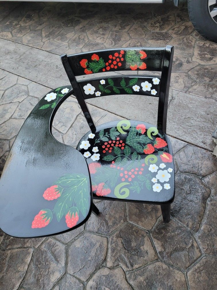 STUDENT DESK, Authentic, Original Hand Painting