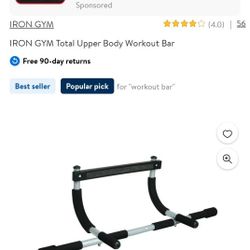 Pro Fit Iron Gym Pull Up Bar