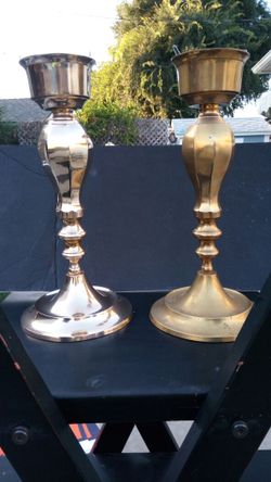 Solid Brass Candlesticks