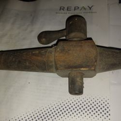 Antique Wood Beer Barrel Tap