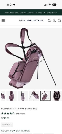 New golf bag - Mauve
