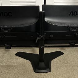 Dual 22” Monitors With Stand