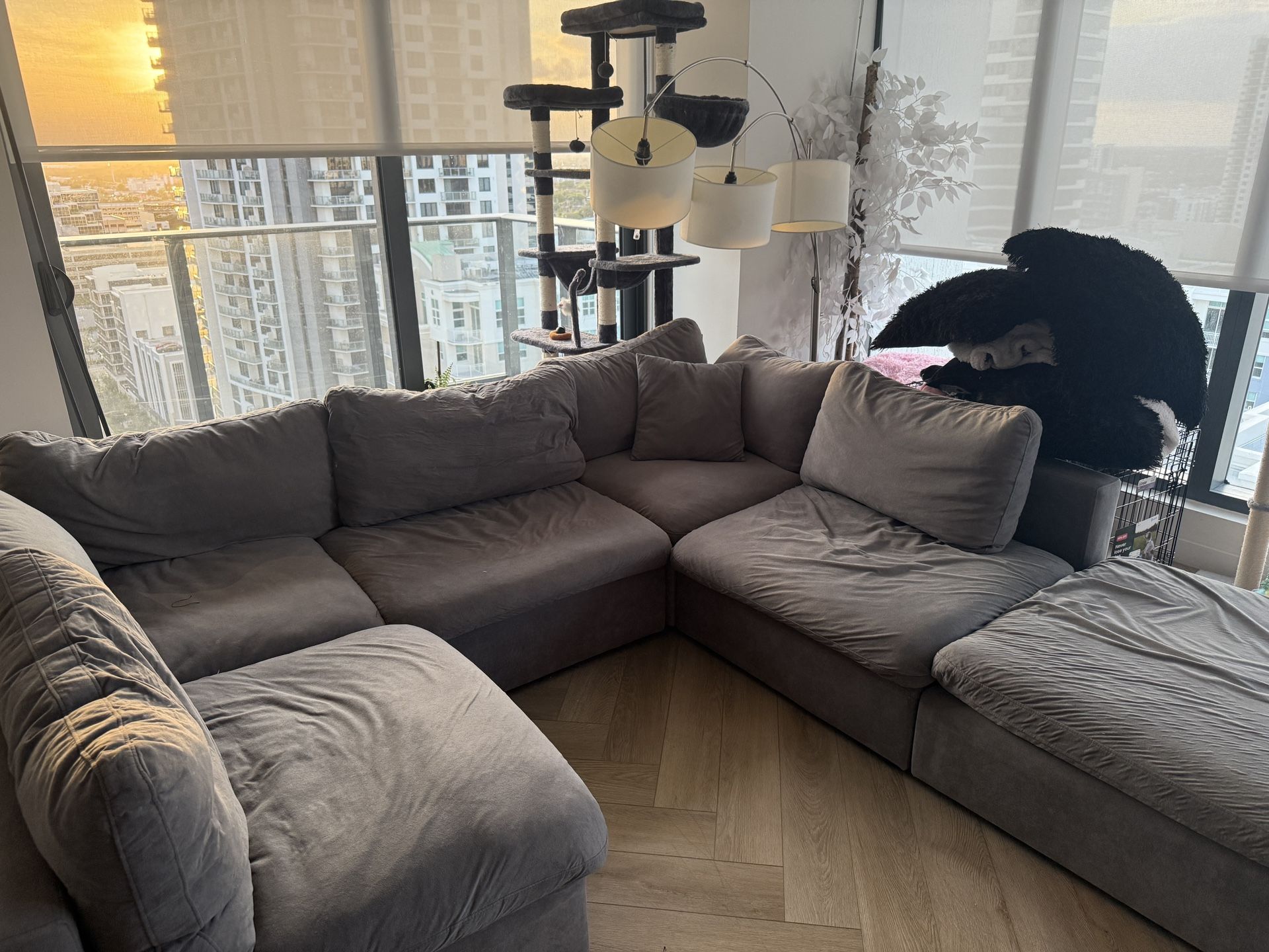 Grey Customizable Couch
