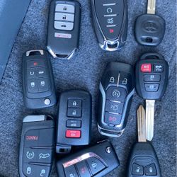 Control fob remote and Transponders keys