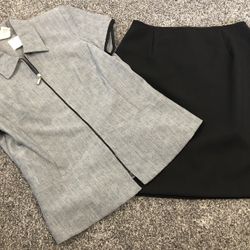 Giorgio Fiorlini Two Piece Skirt Suit Set New Size 10