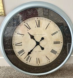 30” Glenmont Round Wall Clock Co. Brown