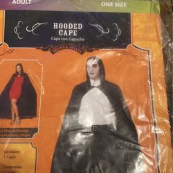 Hooded Cape And Light Up Devil Horns-Brand New condition—