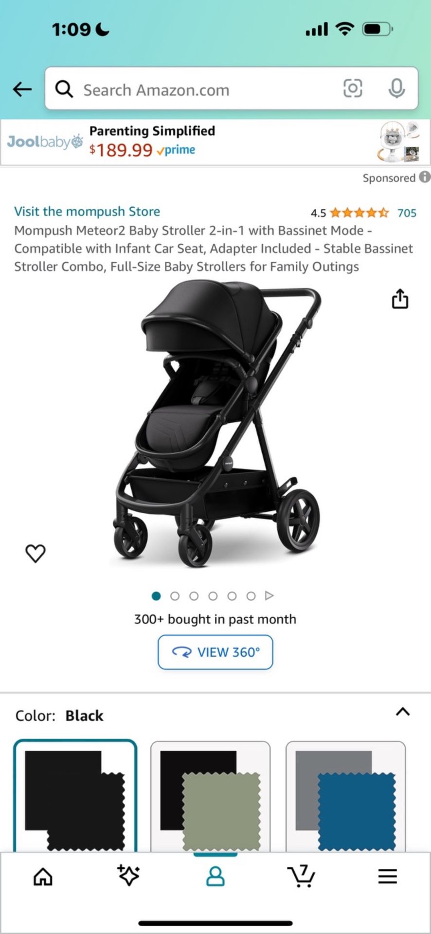 Mompush Baby Stroller 