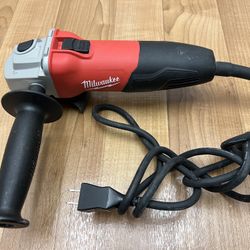 Milwaukee 7 Amp Corded 4-1/2 in. Small Angle Grinder with Sliding Lock-On Switch