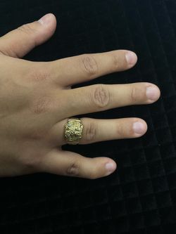 Vintage 10K Yellow Gold Men's Masonic Scottish Rite Ring