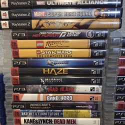 PS2 PS3 PS4 Video Games -$10 each  2/$15  3/$20