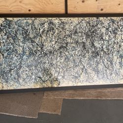 Large Abstract Painting 64 Inches By 36 Inches 