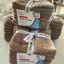 Wash Cloth Terry Towels For Kitchen Etc New 
