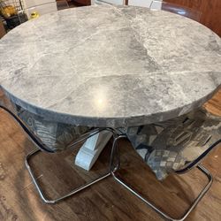 Marble Round Dining Table 