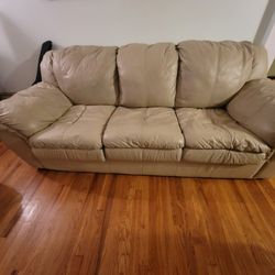 Used  Leather Sofa and Love Seat