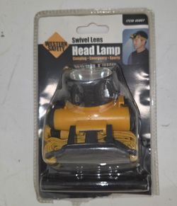 New Western Safety Swivel Lens Head Lamp, item #45807. For camping, emergency and sports. Factory sealed. Local pickup only. $10