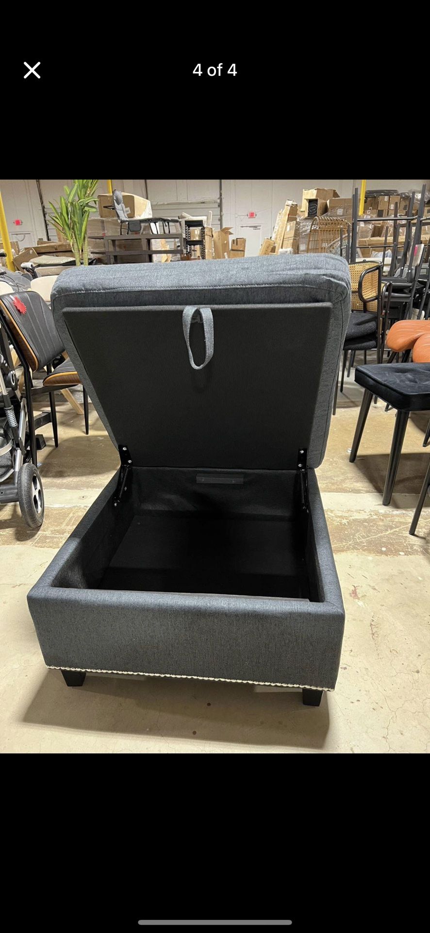 Living Room Square Ottoman