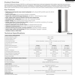 Bose Panaray MSA12X Dante Power Column Pro Speakers